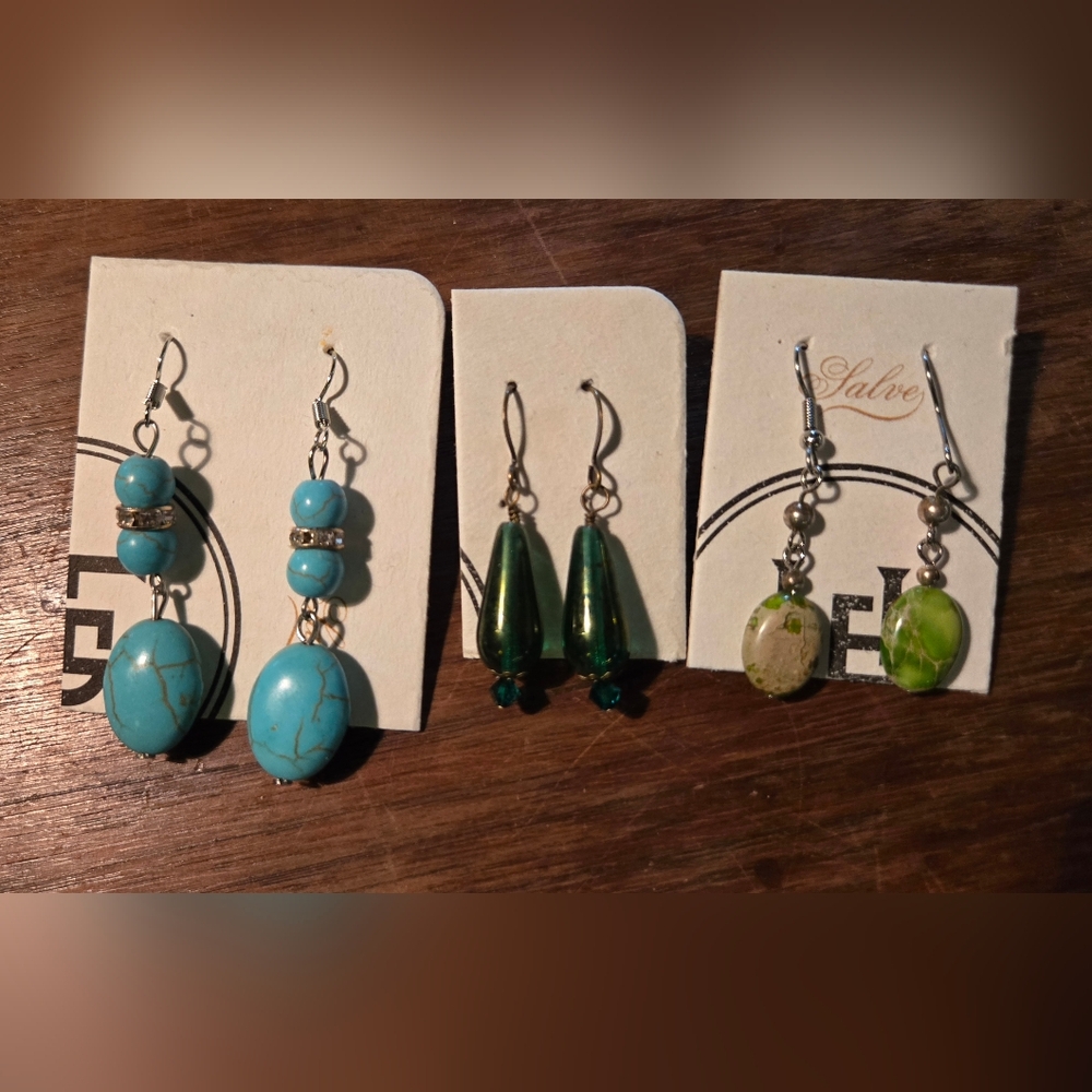 2 / $25! Bohemian Dangle Earring Trio